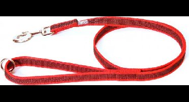 Antislip hondenriem - 20 mm × 1 m, met handvat, blauw