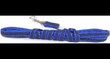 Lange lijn hond - antislip, 14 mm × 3 m, met handvat, zwart