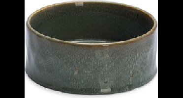 Designed by Lotte Eetbak Jace hondenvoerbak - keramiek, groen, 18 cm, 1200 ml