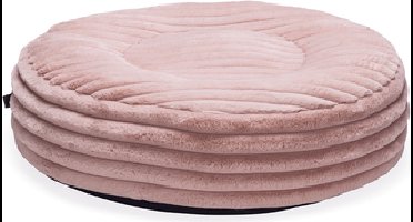 Designed by Lotte Reza hondenkussen - rond, roze, 95 × 95 × 20 cm