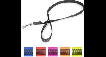Antislip hondenriem - 20 mm × 1 m, met handvat, blauw