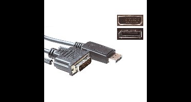 ACT AK3998 Verloopkabel DisplayPort Male/DVI Male - 5 meter