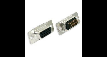 Intronics OEM SHD15F 15 polige High Density D-sub connector female geschikt voor VGA aansluiting