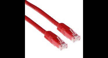 ACT IB3720 U/UTP CAT6A Patchkabel Rood - 20 meter