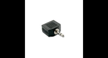 Intronics OEM MA80 3,5mm jack stereo male naar 2 x 3,5mm jack stereo female adapter