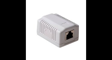 ACT FA5005 Modulair opbouwdoos shielded 1-voudig CAT5E