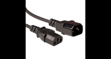 ACT AK5217 Voedingskabel C13 - C14 Zwart - 5 meter