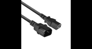 ACT AC3315 Stroomkabel C13 - C14 Zwart - 1,8 meter