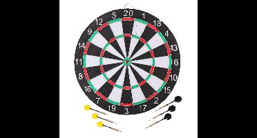 Darbord - inclusief 6x dartpijlen - D42 cm - dart set