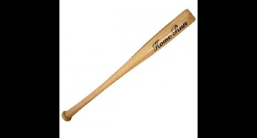 Honkbal knuppel - hout - blank - 71 cm - home run print