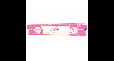 Satya Nag Champa wierook stokjes - Rose - 1x pakje van 12 stuks - 15 gram