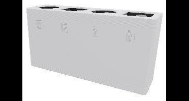 list: Van Esch|Functionals Functionals Ditch 4A XL afvalscheidingssysteem - wit