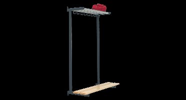 list: Van Esch|Functionals Functionals Tertio BEW+ wand-garderobebank met tassenrek