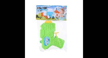 1x Waterpistool/waterpistolen 12 cm groen