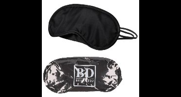 Bellatio Design Slaapmaskers - oogmaskers - microfiber - zwart