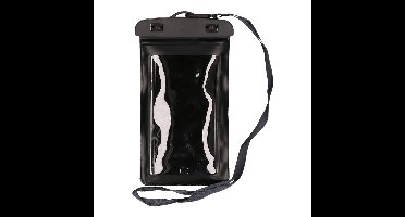 Bellatio Design Telefoonhoesje - zwart - 21x11,5 cm - waterdicht
