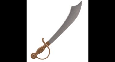 Boland Piraten kromzwaard - 57 cm - kunststof - verkleedaccessoires