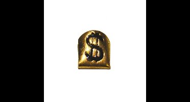 Gouden verkleed tand met dollar teken - kunststof - pooier/gangster