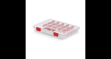 Kistenberg Sorteerbox/vakjes koffer - 20 vaks - kunststof - 34 cm