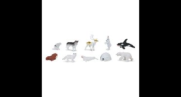 Safari LTD Speelgoed figuren - Noordpool thema - 10x - kunststof