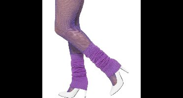 Smiffy's Beenwarmers - Paars - jaren 80 - retro - fitness