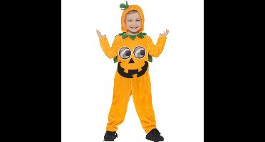 Smiffy's Pompoen onesie voor peuters - oranje - Halloween