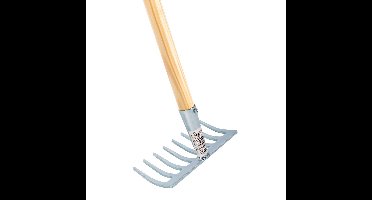 Talen Tools Tuinhark - mini - 75 cm - houten steel - hark