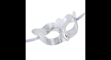 Widmann Oogmasker - zilver - Venetiaans masker - gemaskerd bal