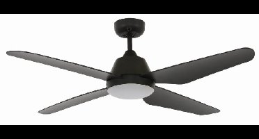 Beacon Plafondventilator met lampAria Led Ø 122cm zwart IP55 - 212998