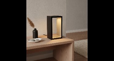 Artdelight Design tafellampCorridor zwart met goud - TL CORRIDOR ZW-MG