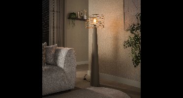 Lyora Zand vloerlampCurl met draad kap - 7969/43