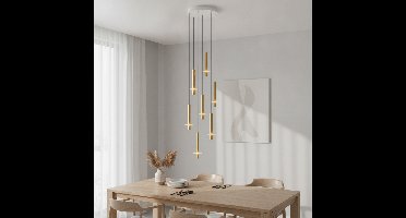 Lyora Design hanglampNoemi goud met wit Ø 47cm - 120966