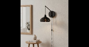 Lyora WandlampFado zwart - 111026
