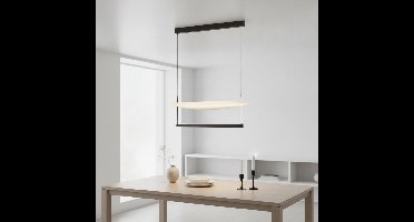 Lyora Design hanglampDiona Ø 80cm zwart met wit - 110830