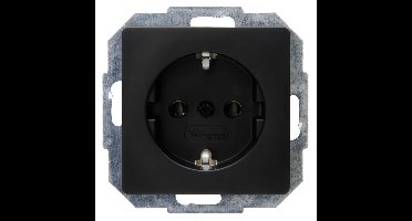 Lyora WandcontactdoosParis zwart - 923550080