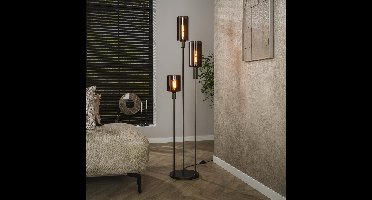 Lyora VloerlampSepiora Sienna bruin - donker glas - 8435/90