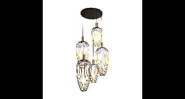 Lucide Vibes 5-lichts draadlampAurelie goud - 21442/15/10