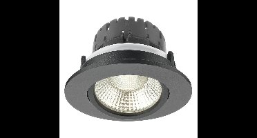 Artdelight Ronde inbouwspotAustin zwart - DL 24075 ZW