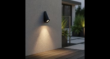 Lyora Strakke wandlampSoren zwart - 109052