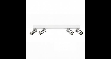 Lyora 4-lichts opbouwspotTevo Mini wit met chroom - V105140SWC