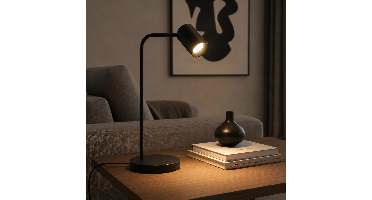 Artdelight Design tafellampMegano zwart - TL MEGANO ZW