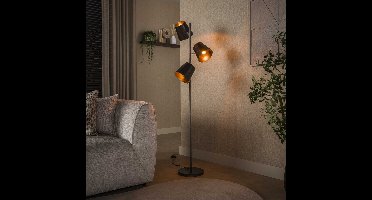 Lyora Rustieke vloerlampKinetic 167cm - urban bruin - 8361/78
