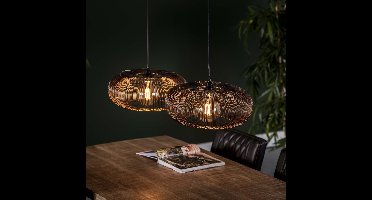 Lyora 2-lichts hanglampCopper Ø 43cm - zwart nikkel - 8378/31Z
