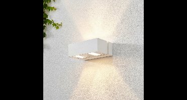 Artdelight Buitenlamp up downBfeld 2-lichts - wit - WL BFELDII WI