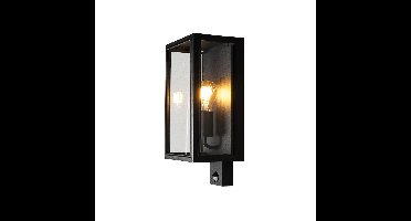KonstSmide WandlampCarpi zwart met sensor - 7362-750