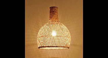 Bamboe Hanglamp, Handgemaakt, Naturel, â40 cm