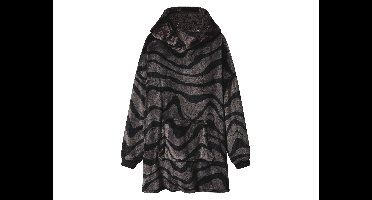 Unisex oversize hoodie (Grijs/zwart, L/XL)
