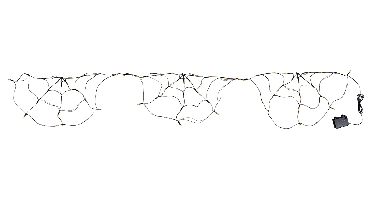 Halloween LED-lichtsnoer, IP44 (Spinneweb)