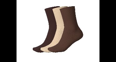 Thermo huissokken, 3 paar (grijs/beige/bruin, 35/38)
