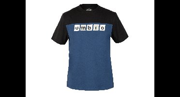 UMBRO Heren T-Shirt (Blauw/zwart, M)